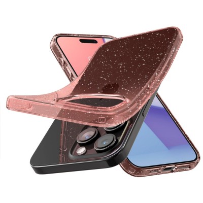 Чохол Spigen для iPhone 15 Pro, Liquid Crystal Glitter, Rose Quartz (ACS06702)