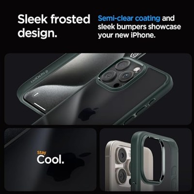 Чохол Spigen для iPhone 15 Pro, Ultra Hybrid, Frost Green (ACS06710)
