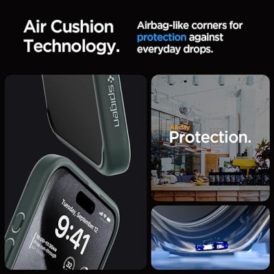 Чохол Spigen для iPhone 15 Pro, Ultra Hybrid, Frost Green (ACS06710)