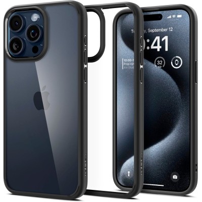 Чохол Spigen для iPhone 15 Pro, Ultra Hybrid, Matte Black (ACS06713) Чохол Spigen для iPhone 15 Pro, Ultra Hybrid, Matte Black (ACS06713)