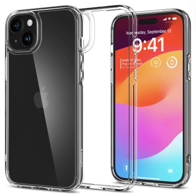 Чохол Spigen для iPhone 15, Crystal Hybrid, Crystal Clear (ACS06483)