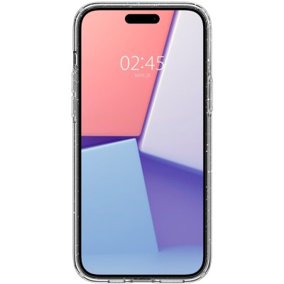 Чохол Spigen для iPhone 15, Liquid Crystal Glitter, Crystal Quartz (ACS06788) Чохол Spigen для iPhone 15, Liquid Crystal Glitter, Crystal Quartz (ACS06788)