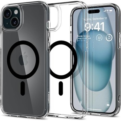 Чохол Spigen для iPhone 15, Ultra Hybrid MagFit, Black (ACS06803) Чохол Spigen для iPhone 15, Ultra Hybrid MagFit, Black (ACS06803)