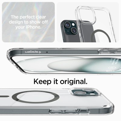Чохол Spigen для iPhone 15, Ultra Hybrid MagFit, Graphite (ACS06804)