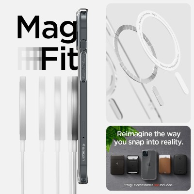 Чохол Spigen для iPhone 15, Ultra Hybrid MagFit, Graphite (ACS06804)