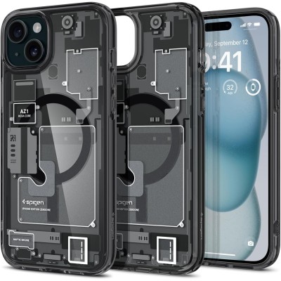Чохол Spigen для iPhone 15, Ultra Hybrid MagFit, Zero One (ACS06806) Чохол Spigen для iPhone 15, Ultra Hybrid MagFit, Zero One (ACS06806)