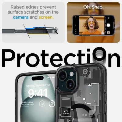 Чохол Spigen для iPhone 15, Ultra Hybrid MagFit, Zero One (ACS06806) Чохол Spigen для iPhone 15, Ultra Hybrid MagFit, Zero One (ACS06806)