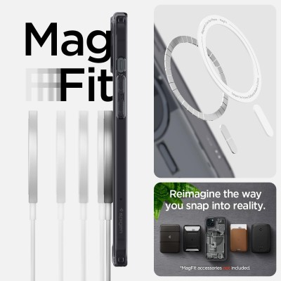 Чохол Spigen для iPhone 15, Ultra Hybrid MagFit, Zero One (ACS06806) Чохол Spigen для iPhone 15, Ultra Hybrid MagFit, Zero One (ACS06806)