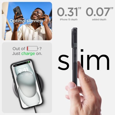 Чохол Spigen для iPhone 15, Ultra Hybrid MagFit, Zero One (ACS06806) Чохол Spigen для iPhone 15, Ultra Hybrid MagFit, Zero One (ACS06806)