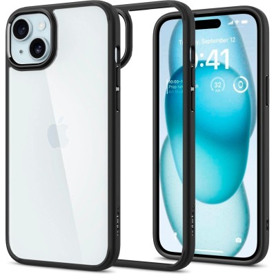 Чохол Spigen для iPhone 15, Ultra Hybrid, Matte Black (ACS06799) Чохол Spigen для iPhone 15, Ultra Hybrid, Matte Black (ACS06799)
