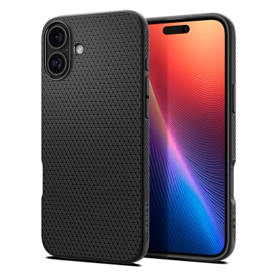 Чохол Spigen для iPhone 16 Plus, Liquid Air, Matte Black (ACS08066)