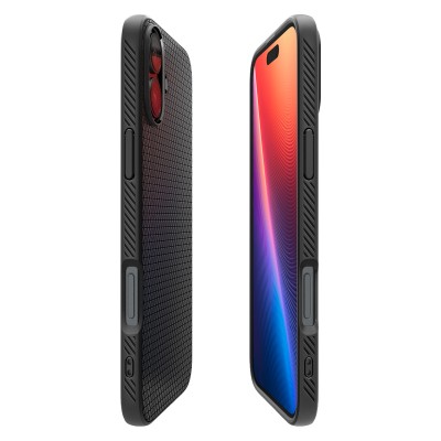 Чохол Spigen для iPhone 16 Plus, Liquid Air, Matte Black (ACS08066)
