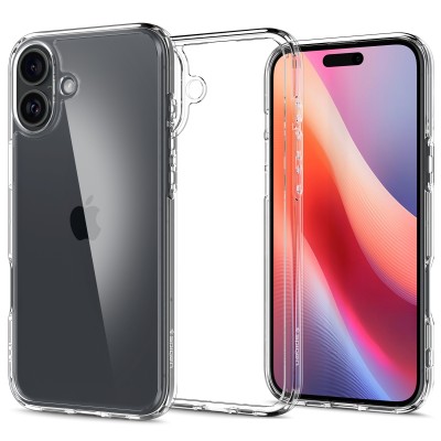 Чохол Spigen для iPhone 16 Plus, Ultra Hybrid, Crystal Clear (ACS08069)