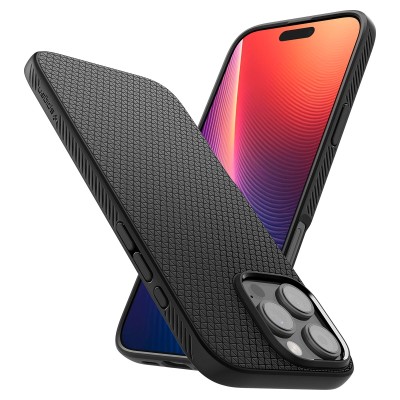 Чохол Spigen для iPhone 16 Pro, Liquid Air, Matte Black (ACS08117) Чохол Spigen для iPhone 16 Pro, Liquid Air, Matte Black (ACS08117)