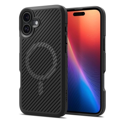 Чохол Spigen для iPhone 16, Core Armor MagFit, Matte Black (ACS08221) Чохол Spigen для iPhone 16, Core Armor MagFit, Matte Black (ACS08221)