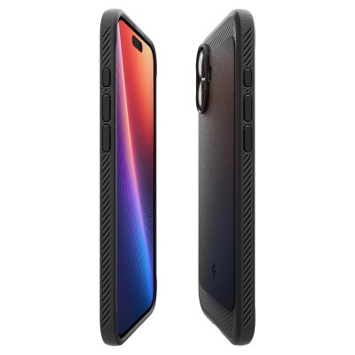 Чохол Spigen для iPhone 16, Rugged Armor MagFit, Matte Black (ACS08214)