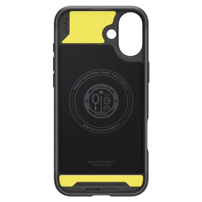 Чохол Spigen для iPhone 16, Rugged Armor MagFit, Matte Black (ACS08214)