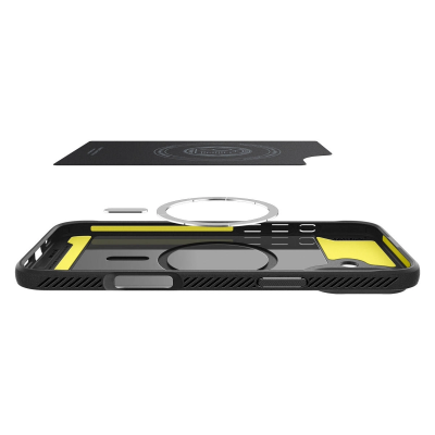 Чохол Spigen для iPhone 16, Rugged Armor MagFit, Matte Black (ACS08214)
