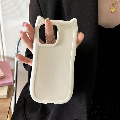 Чохол TPU Cat для Apple iPhone 15 Pro (6.1") Antique White