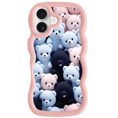 Чохол TPU Cloudy Pictures для Apple iPhone 16 (6.1") Bears Чохол TPU Cloudy Pictures для Apple iPhone 16 (6.1") Bears
