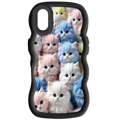 Чохол TPU Cloudy Pictures для Apple iPhone XR (6.1") Kittens Black