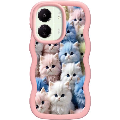 Чохол TPU Cloudy Pictures для Xiaomi Redmi 13C / Poco C65 Kittens Чохол TPU Cloudy Pictures для Xiaomi Redmi 13C / Poco C65 Kittens