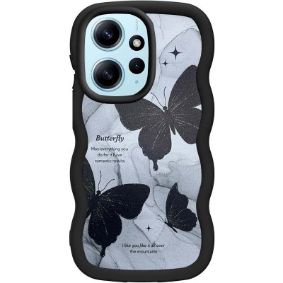 Чохол TPU Cloudy Pictures для Xiaomi Redmi Note 12 4G Butterflies