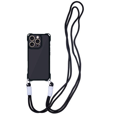 Чохол TPU CrossBody with straps для Apple iPhone 15 Pro (6.1") Black