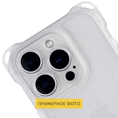 Чохол TPU CrossBody with straps для Apple iPhone 16e (6.1") Transparent Чохол TPU CrossBody with straps для Apple iPhone 16e (6.1") Transparent