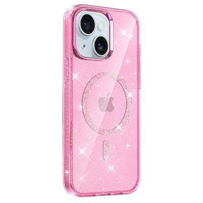 Чохол TPU Eclipse Sparkle (MagFit) для Apple iPhone 14 / 13 (6.1") Pink Чохол TPU Eclipse Sparkle (MagFit) для Apple iPhone 14 / 13 (6.1") Pink