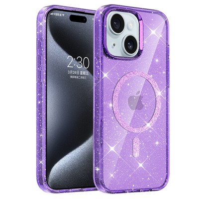 Чохол TPU Eclipse Sparkle (MagFit) для Apple iPhone 14 / 13 (6.1") Purple Чохол TPU Eclipse Sparkle (MagFit) для Apple iPhone 14 / 13 (6.1") Purple