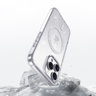 Чохол TPU Eclipse Sparkle (MagFit) для Apple iPhone 14 Pro Max (6.7") Clear