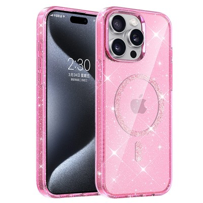 Чохол TPU Eclipse Sparkle (MagFit) для Apple iPhone 15 Pro Max (6.7") Pink Чохол TPU Eclipse Sparkle (MagFit) для Apple iPhone 15 Pro Max (6.7") Pink