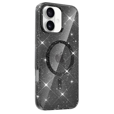 Чохол TPU Eclipse Sparkle (MagFit) для Apple iPhone 16 (6.1") Black