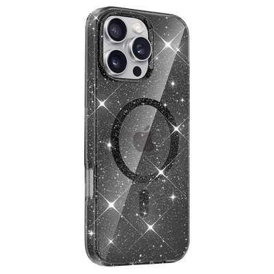 Чохол TPU Eclipse Sparkle (MagFit) для Apple iPhone 16 Pro (6.3") Black