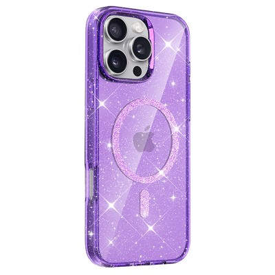 Чохол TPU Eclipse Sparkle (MagFit) для Apple iPhone 16 Pro (6.3") Purple Чохол TPU Eclipse Sparkle (MagFit) для Apple iPhone 16 Pro (6.3") Purple