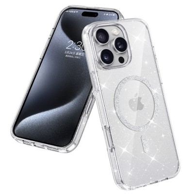 Чохол TPU Eclipse Sparkle (MagFit) для Apple iPhone 16 Pro Max (6.9") Clear Чохол TPU Eclipse Sparkle (MagFit) для Apple iPhone 16 Pro Max (6.9") Clear
