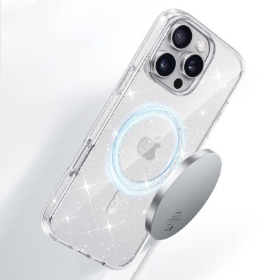 Чохол TPU Eclipse Sparkle (MagFit) для Apple iPhone 16 Pro Max (6.9") Clear Чохол TPU Eclipse Sparkle (MagFit) для Apple iPhone 16 Pro Max (6.9") Clear