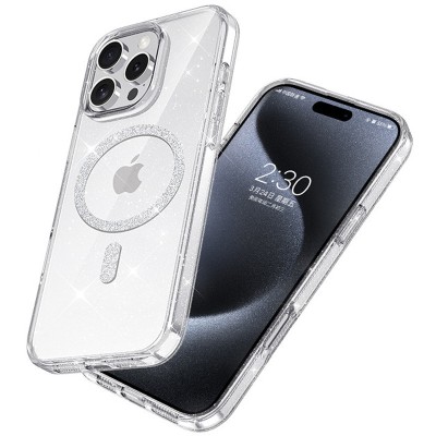 Чохол TPU Eclipse Sparkle (MagFit) для Apple iPhone 16 Pro Max (6.9") Clear Чохол TPU Eclipse Sparkle (MagFit) для Apple iPhone 16 Pro Max (6.9") Clear
