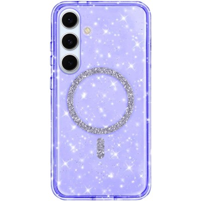 Чохол TPU Eclipse Sparkle (MagFit) для Samsung Galaxy S25 Purple