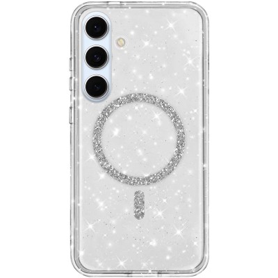 Чохол TPU Eclipse Sparkle (MagFit) для Samsung Galaxy S25 Transparent