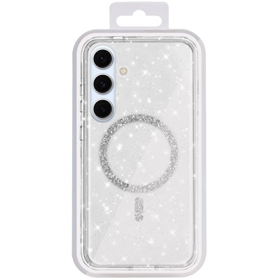 Чохол TPU Eclipse Sparkle (MagFit) для Samsung Galaxy S25 Transparent