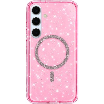 Чохол TPU Eclipse Sparkle (MagFit) для Samsung Galaxy S25+ Pink