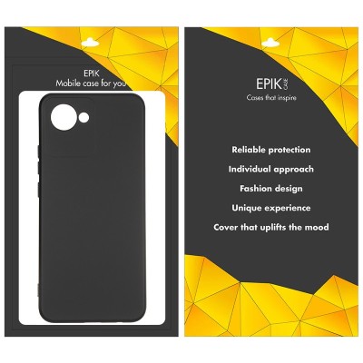 Чохол TPU Epik Black Full Camera для Realme C30 Чорний Чохол TPU Epik Black Full Camera для Realme C30 Чорний