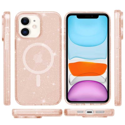 Чохол TPU Galaxy Sparkle (MagFit) для Apple iPhone 11 (6.1") Gold+Glitter Чохол TPU Galaxy Sparkle (MagFit) для Apple iPhone 11 (6.1") Gold+Glitter
