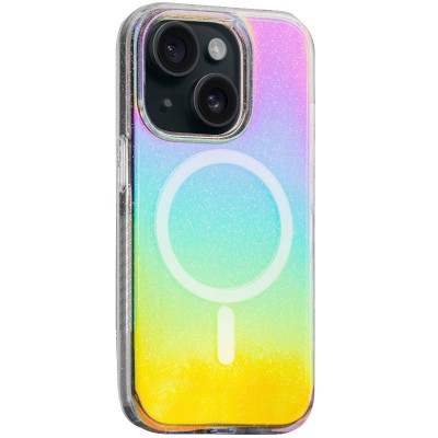 Чохол TPU Galaxy Sparkle (MagFit) для Apple iPhone 13 / 14 (6.1") Chroma+Glitter Чохол TPU Galaxy Sparkle (MagFit) для Apple iPhone 13 / 14 (6.1") Chroma+Glitter