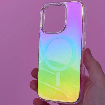 Чохол TPU Galaxy Sparkle (MagFit) для Apple iPhone 13 / 14 (6.1") Chroma+Glitter Чохол TPU Galaxy Sparkle (MagFit) для Apple iPhone 13 / 14 (6.1") Chroma+Glitter