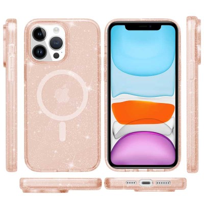 Чохол TPU Galaxy Sparkle (MagFit) для Apple iPhone 13 Pro (6.1") Gold+Glitter Чохол TPU Galaxy Sparkle (MagFit) для Apple iPhone 13 Pro (6.1") Gold+Glitter
