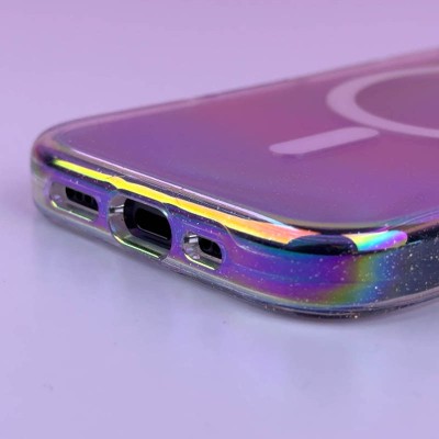 Чохол TPU Galaxy Sparkle (MagFit) для Apple iPhone 13 Pro Max (6.7") Chroma+Glitter Чохол TPU Galaxy Sparkle (MagFit) для Apple iPhone 13 Pro Max (6.7") Chroma+Glitter