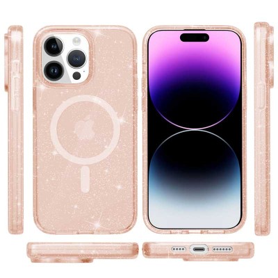 Чохол TPU Galaxy Sparkle (MagFit) для Apple iPhone 14 Pro (6.1") Gold+Glitter Чохол TPU Galaxy Sparkle (MagFit) для Apple iPhone 14 Pro (6.1") Gold+Glitter